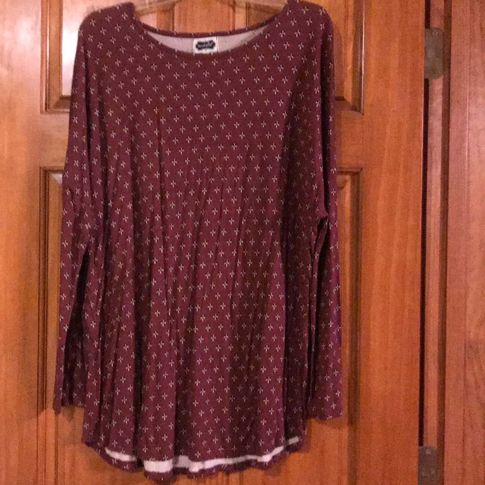 Patterned tunic top